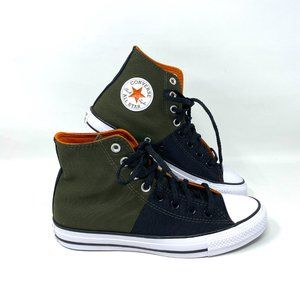 Converse Women's Size CT All Star High CARGO KHAK Black Canvas Sneakers 171688F